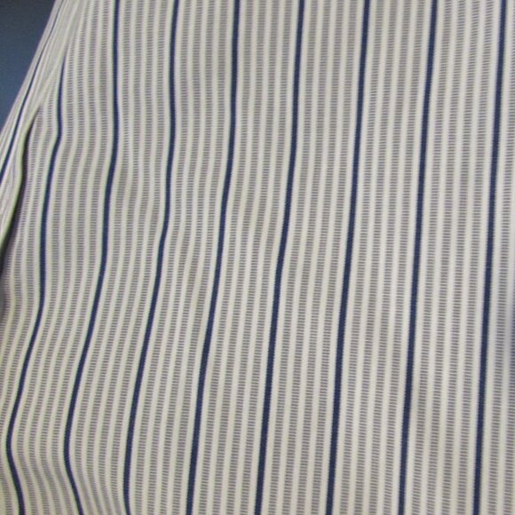 Men's BREUER Dress Shirt Made in Italy Blue & Gray Size 17 X 33 - Picture 3 of 4